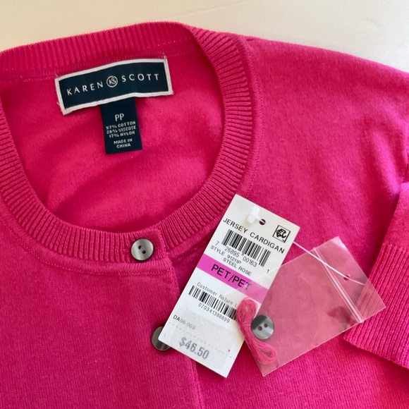 NWT Womens Karen Scott cardigan sweater - Picture 4 of 5